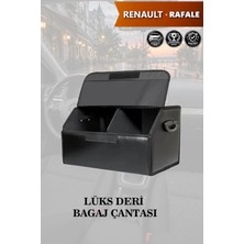 Automod Renault Rafale Uyumlu Battal Boy Lüks Deri Kapaklı Siyah Çanta Premium