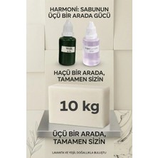 Organik Hekim Kendi Sabununu Yap! 10 kg Opak Sabun Bazı + Lavanta Esansı +Yeşil Boya