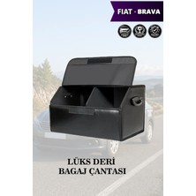 Automod Fiat Brava Uyumlu Battal Boy Lüks Deri Kapaklı Siyah Çanta Premium