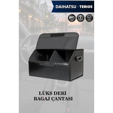 Automod Daihatsu Terios Uyumlu Lüks Kapaklı Battal Boy Deri Siyah Çanta Premium