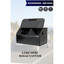 Automod Volkswagen Multivan Uyumlu Kapaklı Deri Lüks Battal Boy Siyah Çanta Premium
