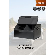 Automod Cargo Uyumlu Battal Boy Deri Kapaklı Lüks Siyah Çanta Premium
