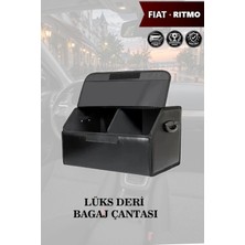 Automod Fiat Ritmo Uyumlu Battal Boy Kapaklı Deri Lüks Siyah Çanta Premium