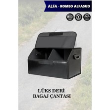 Automod Alfa Romeo Alfasud Uyumlu Deri Lüks Battal Boy Kapaklı Siyah Çanta Premium