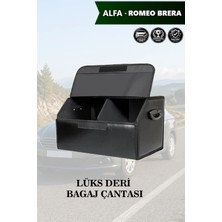Automod Alfa Romeo Brera Uyumlu Kapaklı Battal Boy Lüks Deri Siyah Çanta Premium