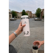 Kişiye Özel Stanley The Aerolight Transit Mug 0.47 Lt Termos Rose Toz Pembe