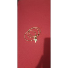 eg ticaret altın renk kutup yıldızı figürlü çelik bileklik 