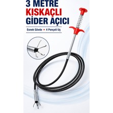 Esnek Lavabo Tıkanıklık Açıcı Tel 3 Metre