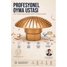 Transformacion Tungsten Ahşap Oyma ve Şekillendirme Diski 50MM Avuç Taşlama Törpüsü + M14 Aparat 723602
