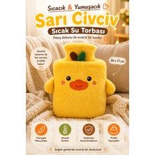 Toyfest Sarı Civciv Peluş Sıcak Su Torbası Yumuşak Kılıflı Termofor Isınma ve Kışlık Kullanım
