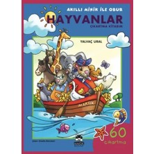 Colezium Hayvanlar Çıkartma Kitabım / Akıllı Minik ile Obur Dizisi