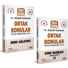 Data Yayınları 17 Ağustos 2026- 2027 Üds Içişleri Bakanlığı Ortak Konular Ünvan Değişikliği Sınavı Konu ve Soru Kitabı