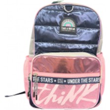 Chimola Blue Silver Light Pink 17 Inç Sırt Çantası EMM17 Modeli