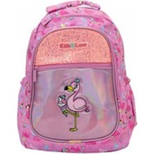 Kaukko L5095 Kids Love Flamingo Çocuk Okul Sırt Çantası Modeli