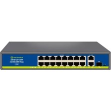 Ozka Concept Novacom NVC-HIF1621GBL-C 16 Port 250W Full Gigabit Poe+ Sfp Switch Uplink Metal Kasa