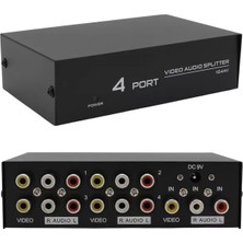 Ozka Concept AV-104 4 Port Cvbs Rca Video Audio Splitter Çoğaltıcı Dağıtıcı