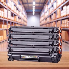 tonermax Hp Laserjet Pro M225 Muadil Toner Çipli CF283X 4'lü 2.400 Sayfa