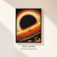 Saes Labs Interstellar Yıldızlararası Karadelik 3D Tablo 15×20 cm