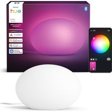 Philips Hue 929004308801 Akıllı Masa Lambası - 16 Milyon Renk + Ayarlı Beyaz | Gündüz Net, Akşam Sıcak Veya