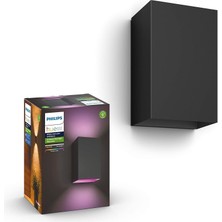 Philips Hue Resonate Dış Mekan Akıllı Duvar Lambası - Çift Yönlü Işıkla Duvarınızda Etkileyici Işık Desenleri | 1200 Lm, IP44