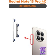 Fodos Redmi Note 15 Pro 4g Açma Kapama ve Yan Ses Tuşu Plastik Düğme 25100RA69G Uyumlu