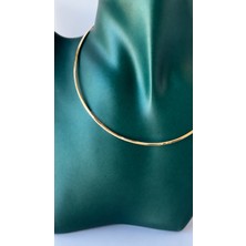 Semtim Kuyumculuk  Sertifikalı 316L Çelik Premium Altın Kaplama Snake Chain (Yılan Zincir) Kadın Kolye