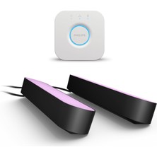 Philips Hue Crm Play Light Bar 2'li Paket + Hue Bridge - 16 Milyon Renk ve Sıcak-Soğuk Beyaz Tonlarla Her Ana Uyum Sağlayın