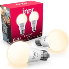 Innr Akıllı E27 Sıcak Beyaz LED Ampul 2'li - Kısılabilir Işıkla Çalışmadan Dinlenmeye Uyum Sağlar | Zigbee Uyumlu