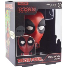 Paladone Deadpool 3D Masa ve Komodin Için Pilli LED Gece Lambası