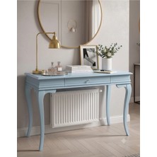 Wooding Mobilya 90 cm Masif Rustik Mavi Petek Üstü Yüksek Dresuar