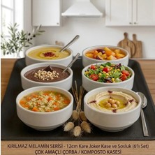 Biodata 6 Adet Kırmızı Garnitür Kayık Kırılmaz Melamin Kayık Tabak Meze Tabağı Sosluk (14 x 10 Cm)