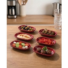 Biodata 6 Adet 29 cm Beyaz Kare Servis Tabağı Kırılmaz Melamin Sunum Tabağı Yemek ve Tatlı Tabağı (29 x 29 Cm)