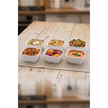 Biodata 6 Adet Siyah Garnitür Kayık Kırılmaz Melamin Kayık Tabak Meze Tabağı Sosluk 12 x 8 cm