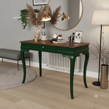 Wooding Mobilya 110 cm Masif Rustik Yeşil Ceviz Petek Üstü Yüksek Dresuar