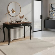 Wooding Mobilya 120 cm Masif Rustik Siyah Ceviz Petek Üstü Yüksek Dresuar