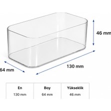 300 cc - Dikdörtgen Kristal Tatlı Kase ve Kapağı