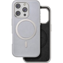 Palmira Demir Venco Apple iPhone 16 Pro Puskas Magsafe Kapak - Titan Gri