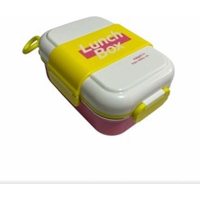 Vagonlife VGN-6746 Pembe 2 Katlı Çelik Lunchbox 500 ml