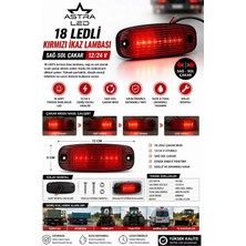 Astra Led Kırmızı Ikaz Lambası 12/24 V Dorse Etek Yan Lamba Çakar Modlu Videolu Ilan