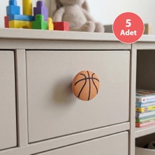 Eym 5 Adet Çocuk Odası Mobilya Kulp Dolap Düğme Basket Topu