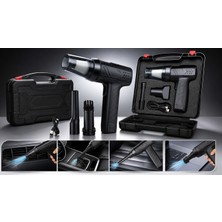 Başkenttekno X10 Turbo Jet Fan 130000RPM Ultra Güçlü Motor Güçlü Vakum 4000 * 2 Mah Bataryalı Üflemeli