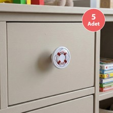 Eym 5 Adet Çocuk Odası Mobilya Kulp Tekli Düğme Çap 55 mm Can Simidi