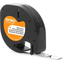 Dymo Letratag Ütü Transfer Şerit (12MM x 2 Metre) Beyaz