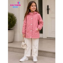 Gültekin Bebe Mıss Crıspy Düğmeli Kız 9-12 Yaş Yağmurluk -BE10447262537 - Pembe