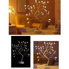 Just Cheap Store Işıklı Ağaç Inci LED Dekoratif Masa Üstü LED Işık