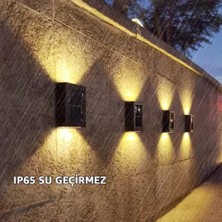 Just Cheap Store Solar 4 Ledli 11CM Duvar Aydınlatması