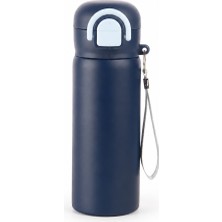 Zayre Siply 304 Paslanmaz Çelik Çocuk Su Matarası 600 ml Çift Içim Modlu Kilit Kapaklı Sızdırmaz Suluk