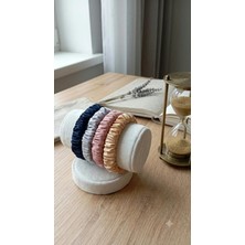 Mpy Global Ipek Saten Ince Bürümcük Saç Tokası Lastik Toka  Scrunchie Toka