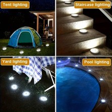 Just Cheap Store 4'lü Solar Panelli Kazıklı Bahçe Aydınlatması