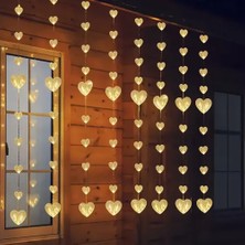 Just Cheap Store Kalp Perde LED  Gün Işığı